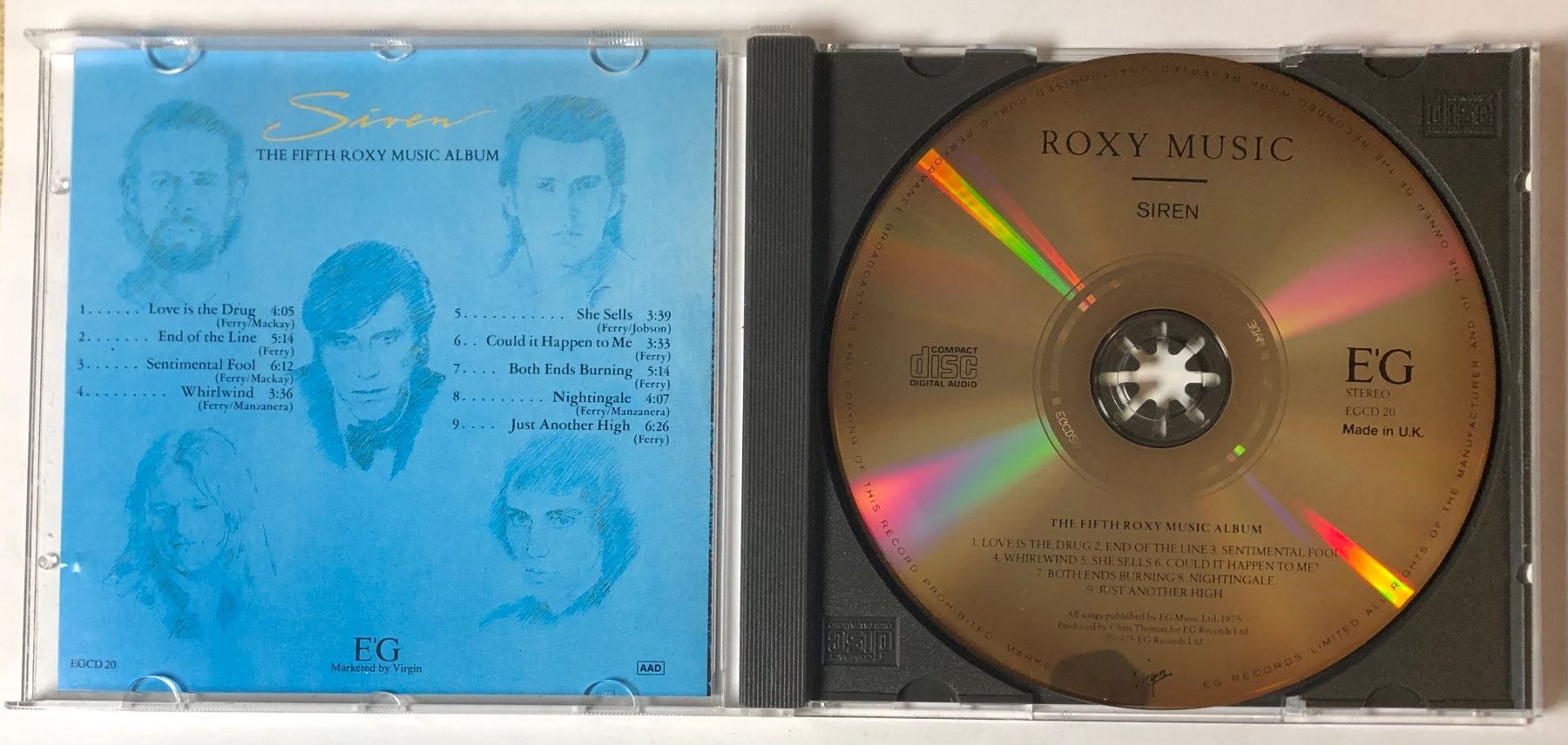 CD: ROXY MUSIC - SIREN – Usato da Poliez-Pittet venduto da Newtown-Records 2
