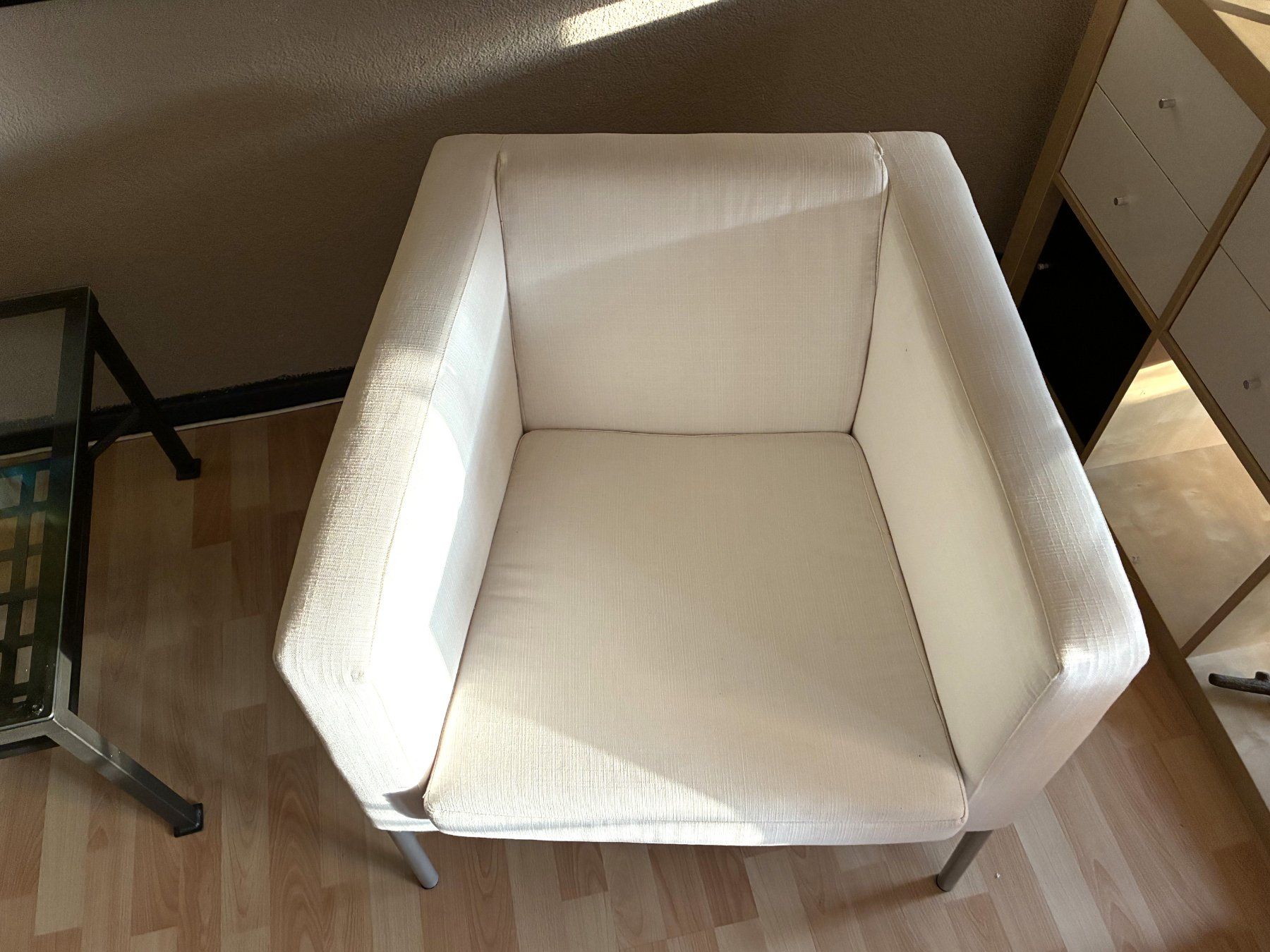 Ikea Poltrone: IKEA Klappsta: bequemer Sessel mit Stoffbezug weiss – Usato da Thun venduto da retoolinoo 4