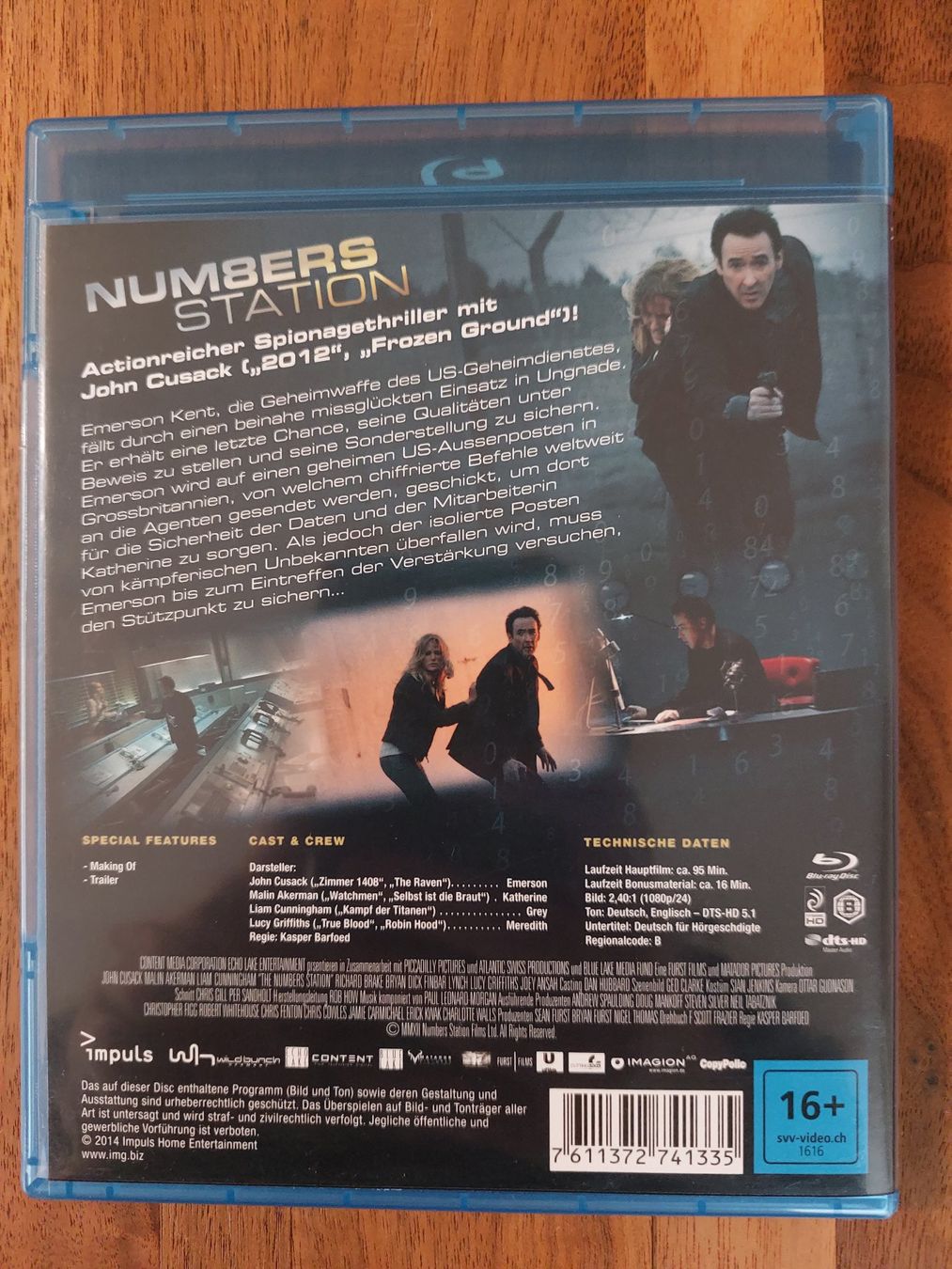Tutti i DVDs: Blu Ray - Numbers Station mit John Cusack – Usato da Rheinfelden venduto da FilmAuktion 1