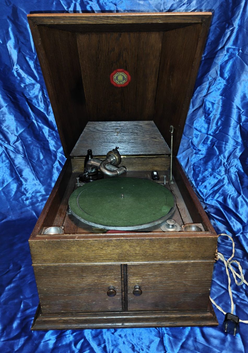 Plattenspieler: Polyphon Musik Grammophon mit ca. 100 Schellackplatten – Gebraucht aus Gutenswil von Vulcano21