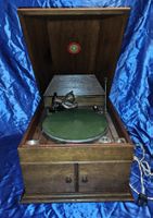 Polyphon Musik Grammophon mit ca. 100 Schellackplatten