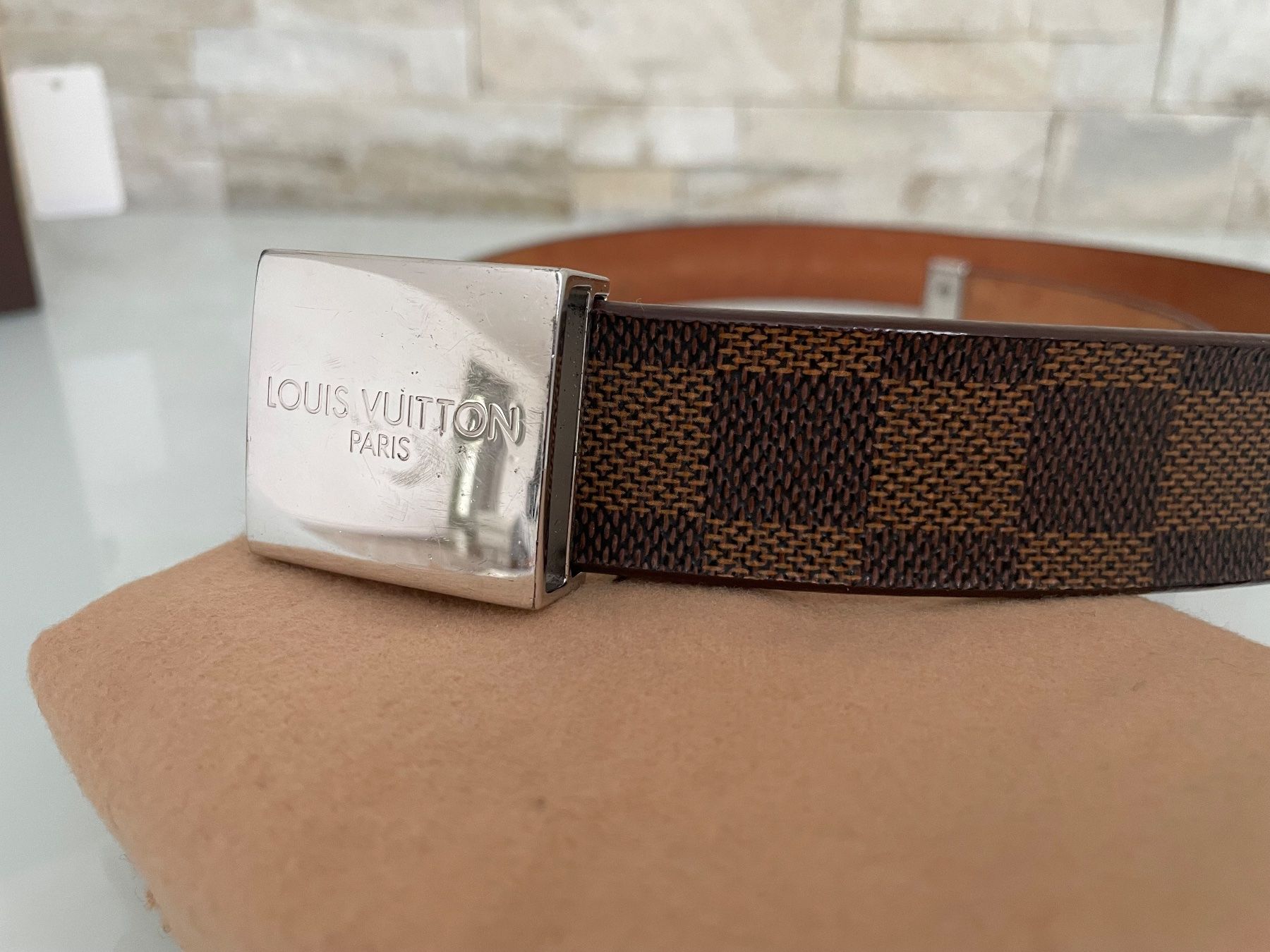 Louis Vuitton Cinture: Louis Vuitton Gürtel Damier Ebene - Nr. 330 – Usato da Hittnau venduto da LuxAndMore 2