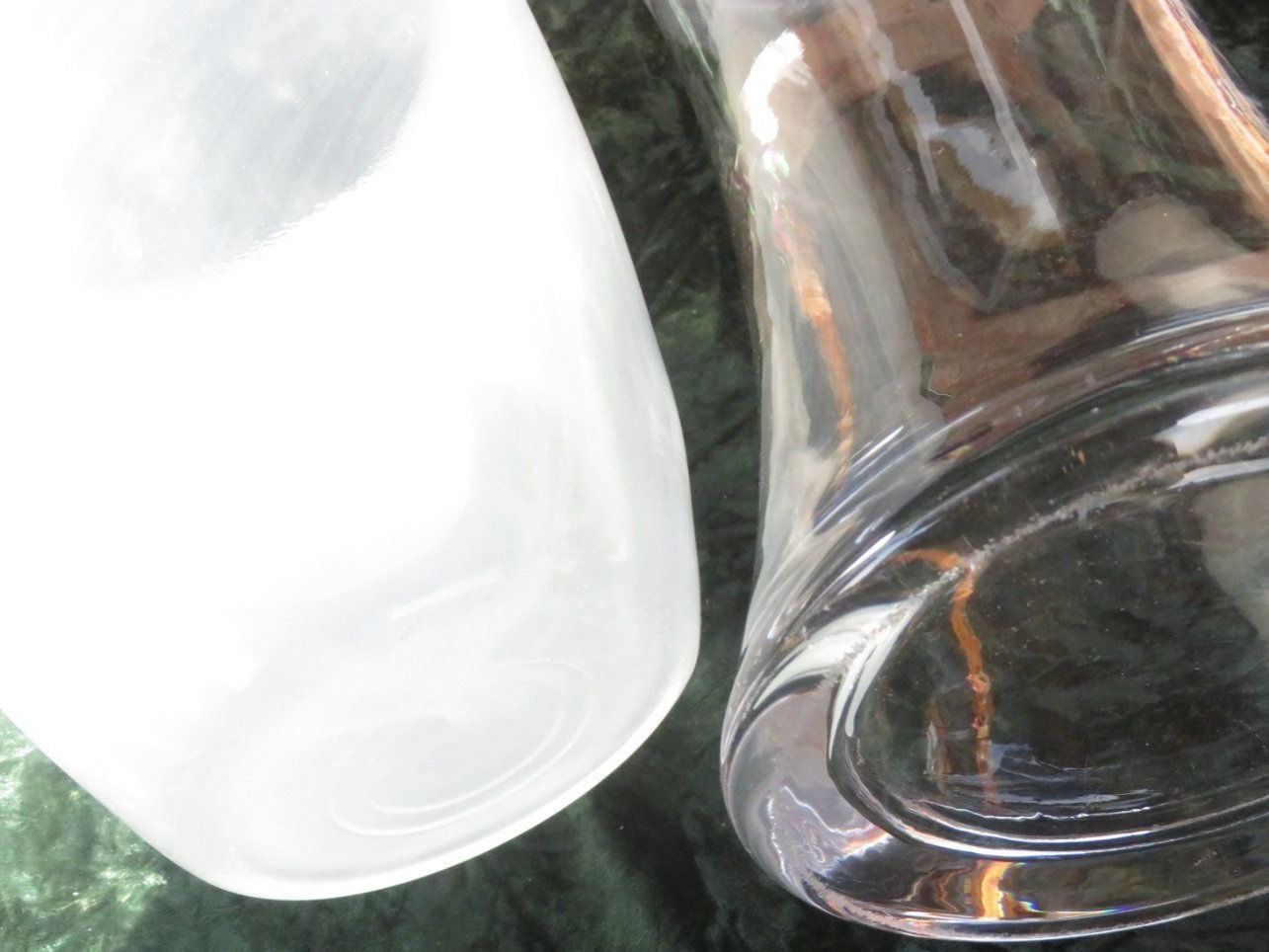 Vasen & Gefässe: 2 GLAS  BODENVASEN – Gebraucht aus Huttwil von Kunterbuntli 5