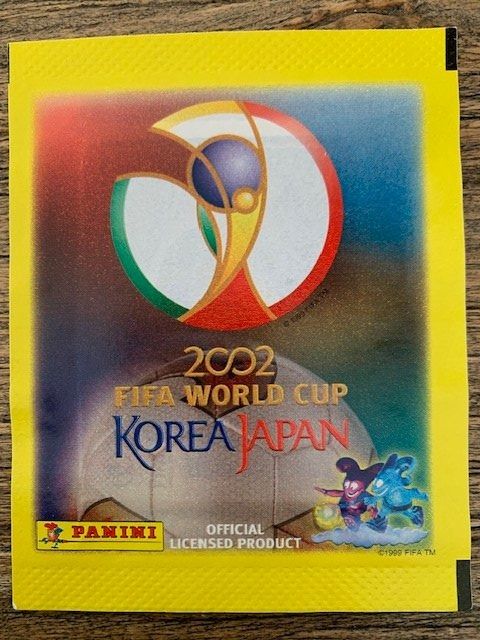 Panini WM 2002 Korea Japan - ungeöffnete Sticker Tüte (Neu und ...