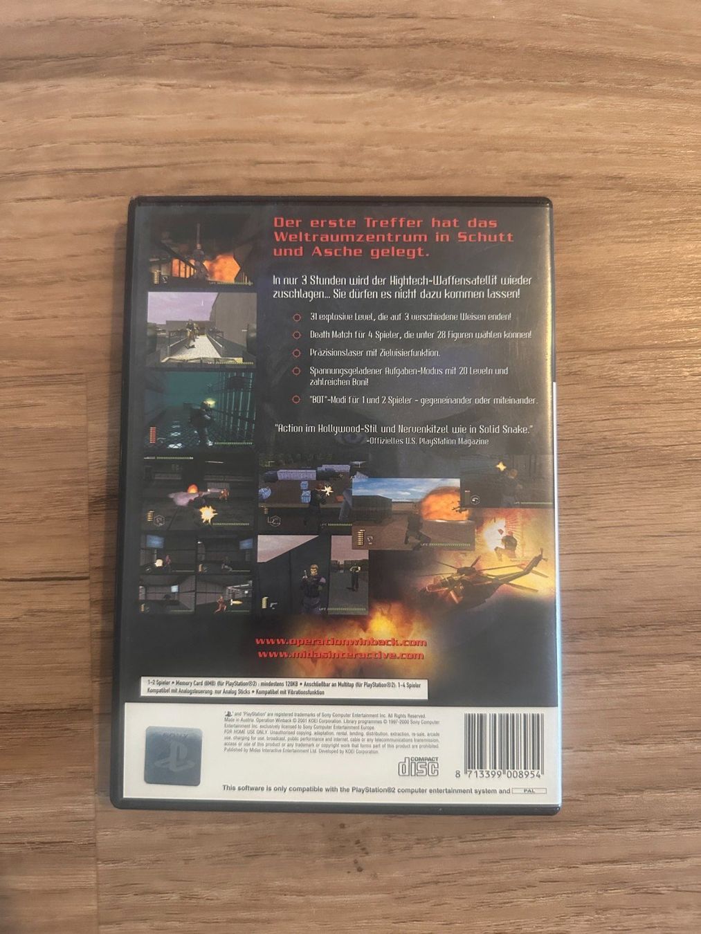 Giochi: Operation Winback - PS2 Spiel komplett – Usato da Sulz AG venduto da DealWerk 1