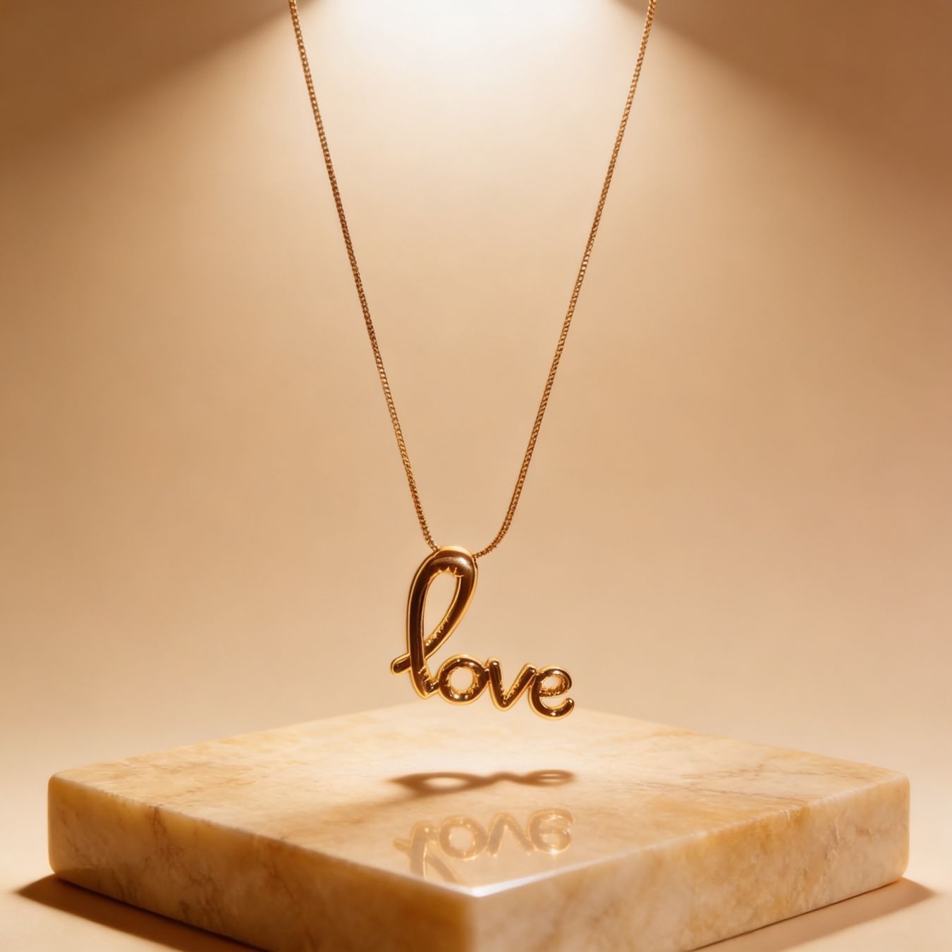 Ketten: Collier doré "Love" – Neu und originalverpackt aus St-Maurice von Sandrinette123