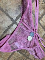 Chic Tanga Manor-di pizza tuchsia morbida &M/L- nuovo