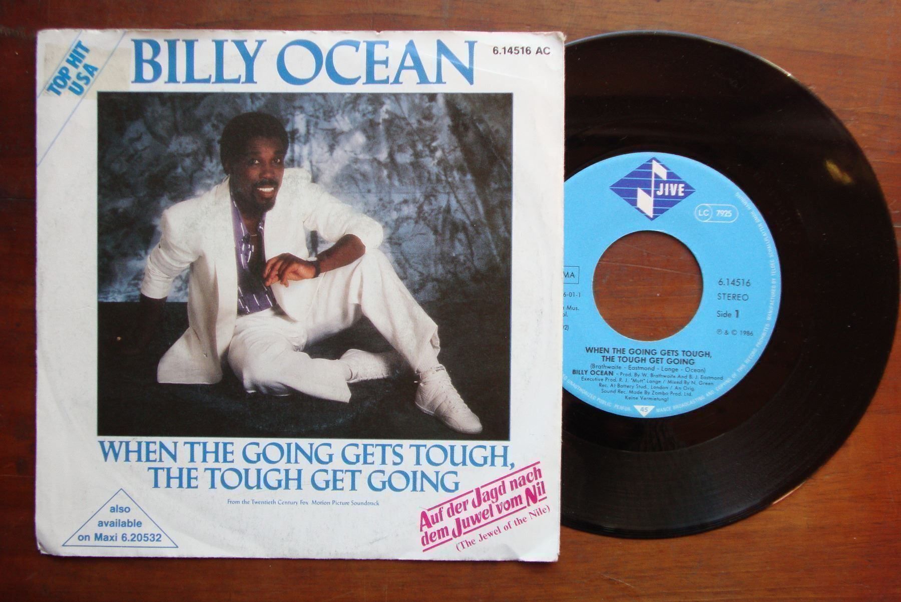 Dischi in vinile: BILLY OCEAN - WHEN THE GOING GETS TOUGH – Usato da Bern venduto da Uli_10_11