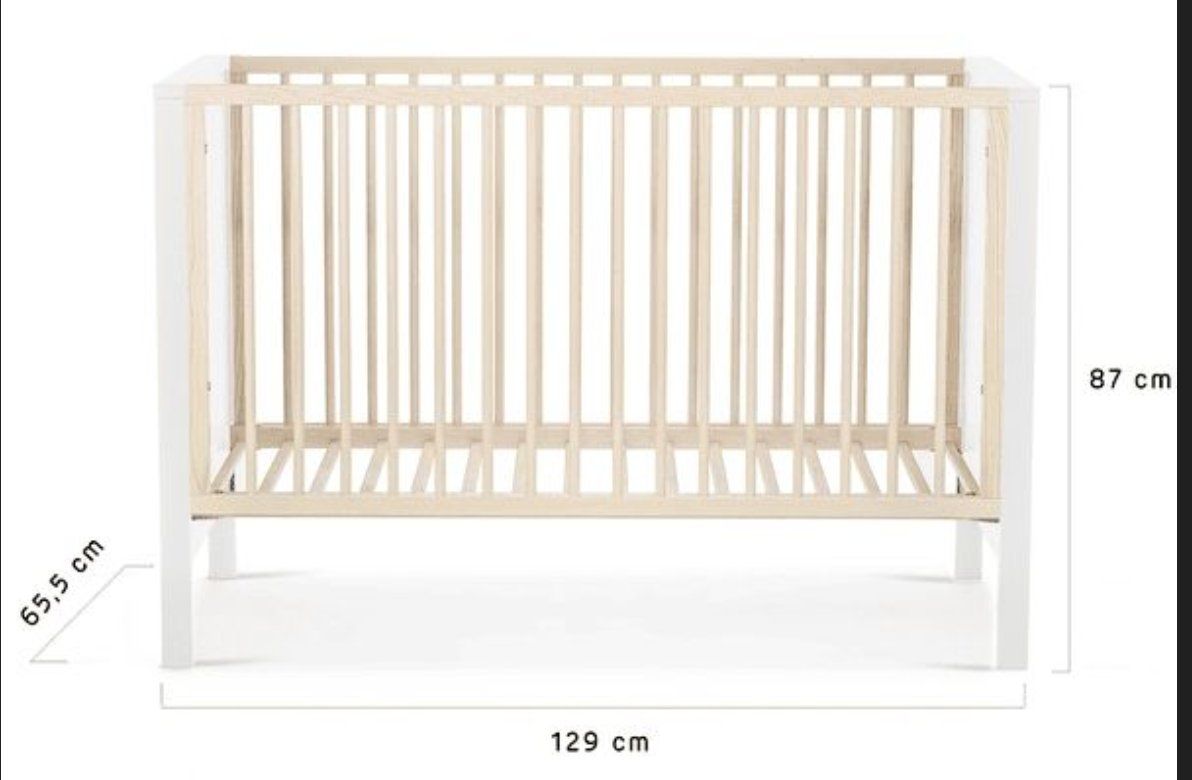 Betten: Kinderkraft Babybett Mia White – Gebraucht aus Bassersdorf von Herrenweg 6