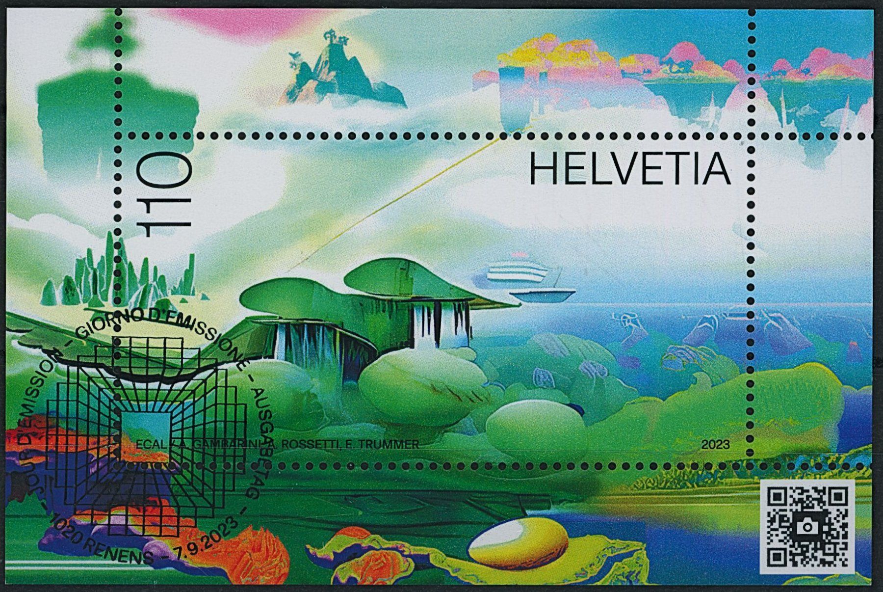 Tutti i francobolli: 2023 - Metascape - Block - Ersttag Stempel ET – Usato da Schindellegi venduto da leecollect