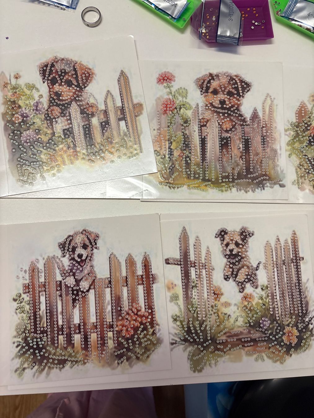 Bastelsets: Diamond Paiting Karten Hunde 🐕 – Neu (gemäss Beschreibung) aus Amriswil von SCHLOSSGEISTLI