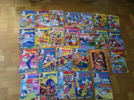 25 X Micky Maus -DISNEY HEFTE JAHR 1991