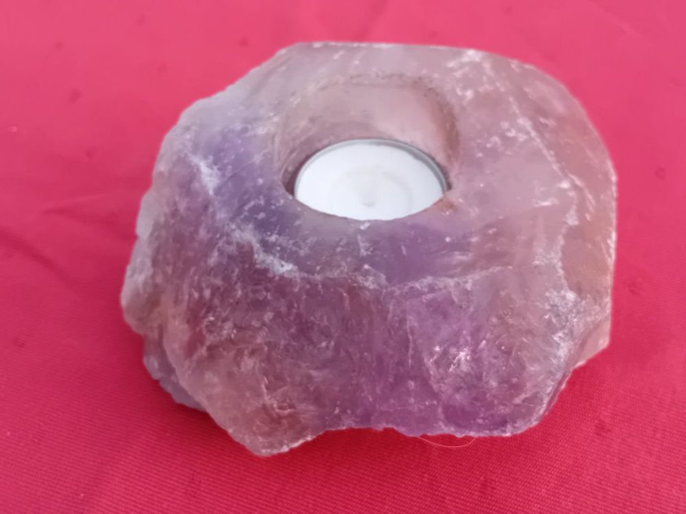 Minerali & Pietre curative: Teelicht aus Amethyst – Usato da Aathal-Seegräben venduto da Martin1818 1