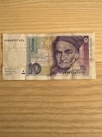 10 Deutsche Mark Banknote Carl Friedrich Gauss gebraucht