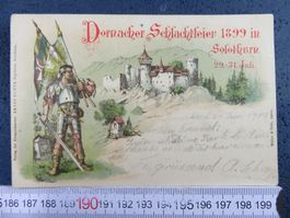 DORNACHER SCHLACHTFEIER 1899 IN SOLOTHURN SO AK WAR GENADELT