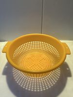 oranges Abtropfsieb - Vintage Küchenklassiker!