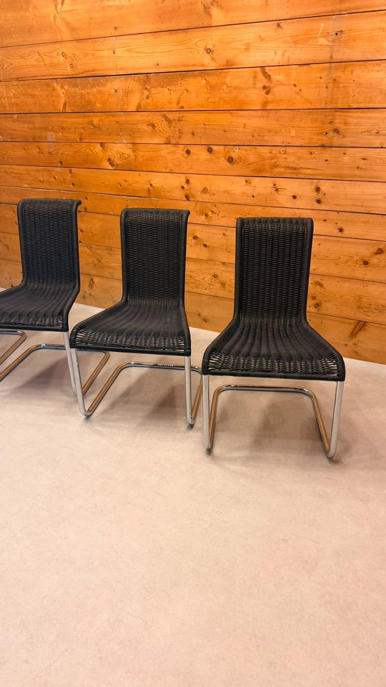 Tecta Sedie: 4er Set Tecta B20 Design Freischwinger Geflecht Bauhaus – Usato da Rickenbach ZH venduto da Der-Insider 3