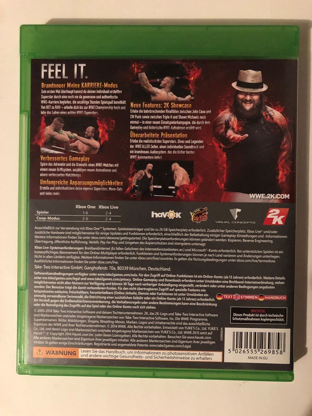 Microsoft Giochi: WWE 2K 15 für Xbox One – Usato da Kestenholz venduto da Mad18 1