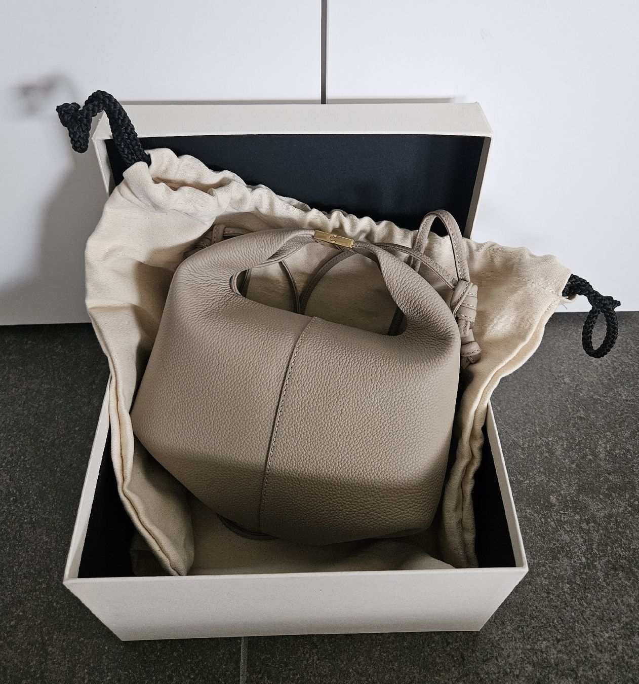 Polène Borse da donna: Polène- Sac Béri taupe grainé – Usato da Bussigny venduto da niwa_mikan 1