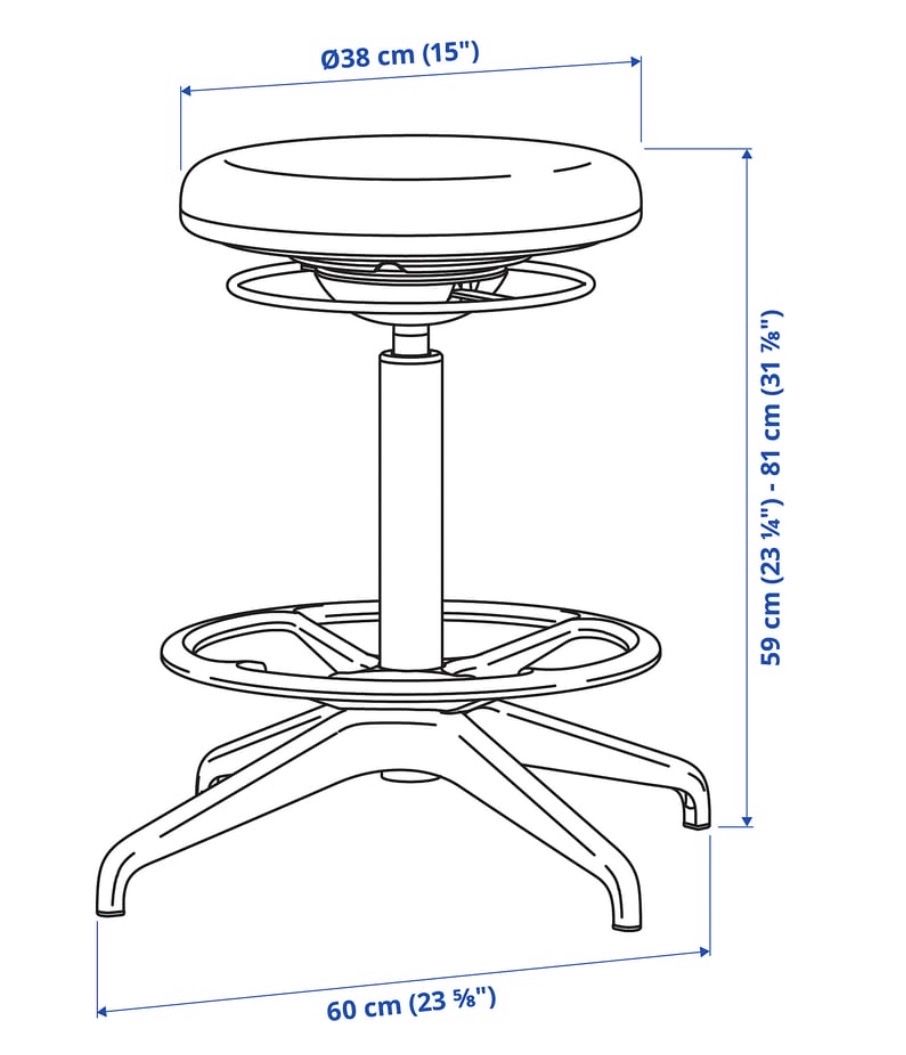 Ikea Stühle: Steh-/Sitzstuhl, höhenverstellbar – Gebraucht aus Zürich von leanfu_ 3