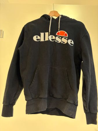 Schwarzer Ellesse Hoodie mit Kapuze Gr. S