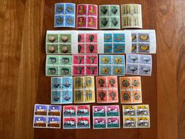 Lot Pro Patria Viererblock FDC 1972-1976  (M109)