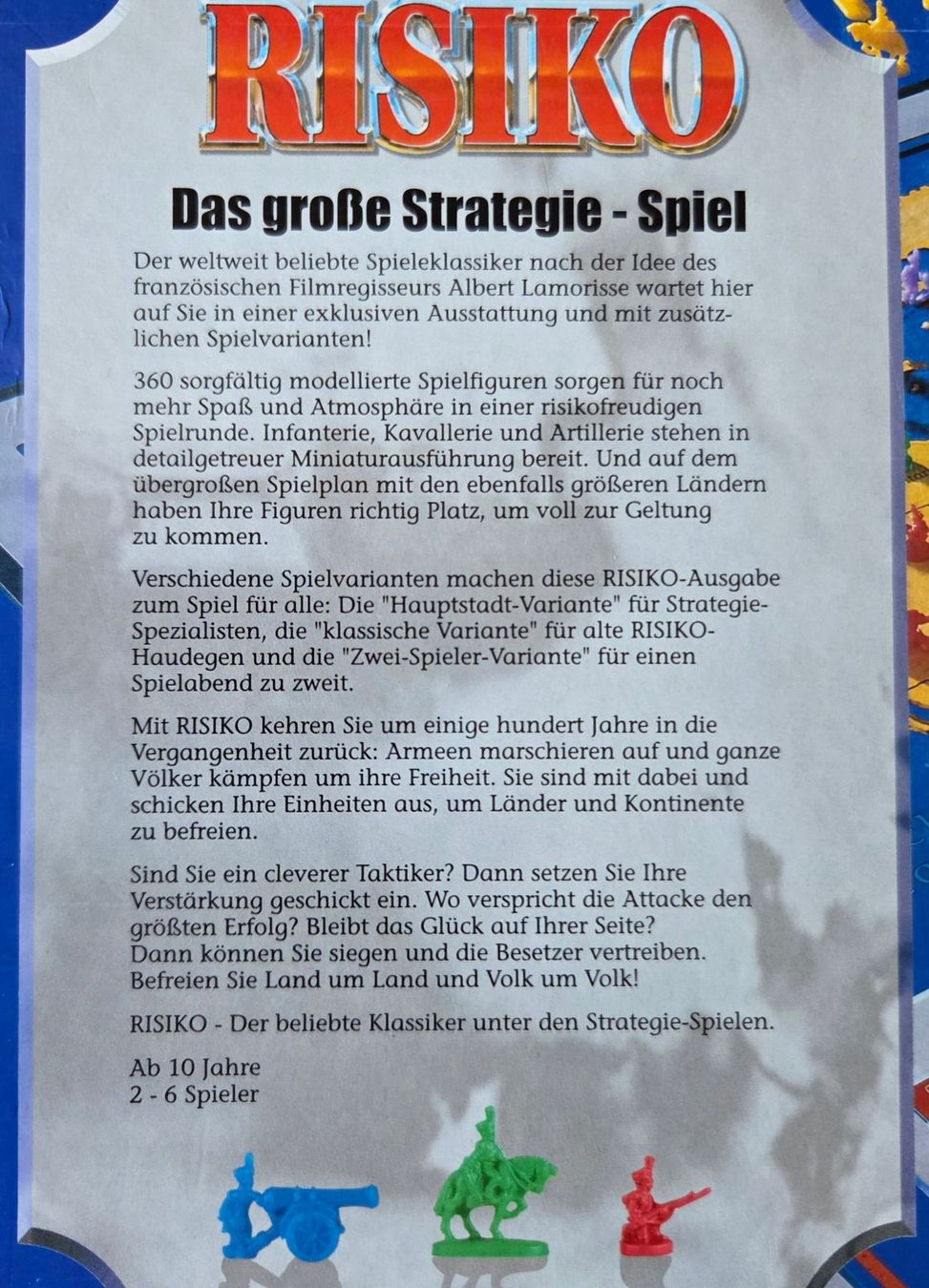 Parker Jeux: Brettspiel RISIKO von Parker von 2000 – D'occasion à Gossau SG par tenerife11 9