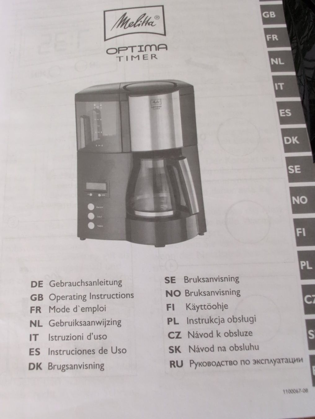 Melitta Macchine per caffè & Macchine per espresso: Machine à café avec minuteur Melitta Optima - comme neuve – Nuovo (secondo la descrizione) da Montreux venduto da mad_z9lj 6