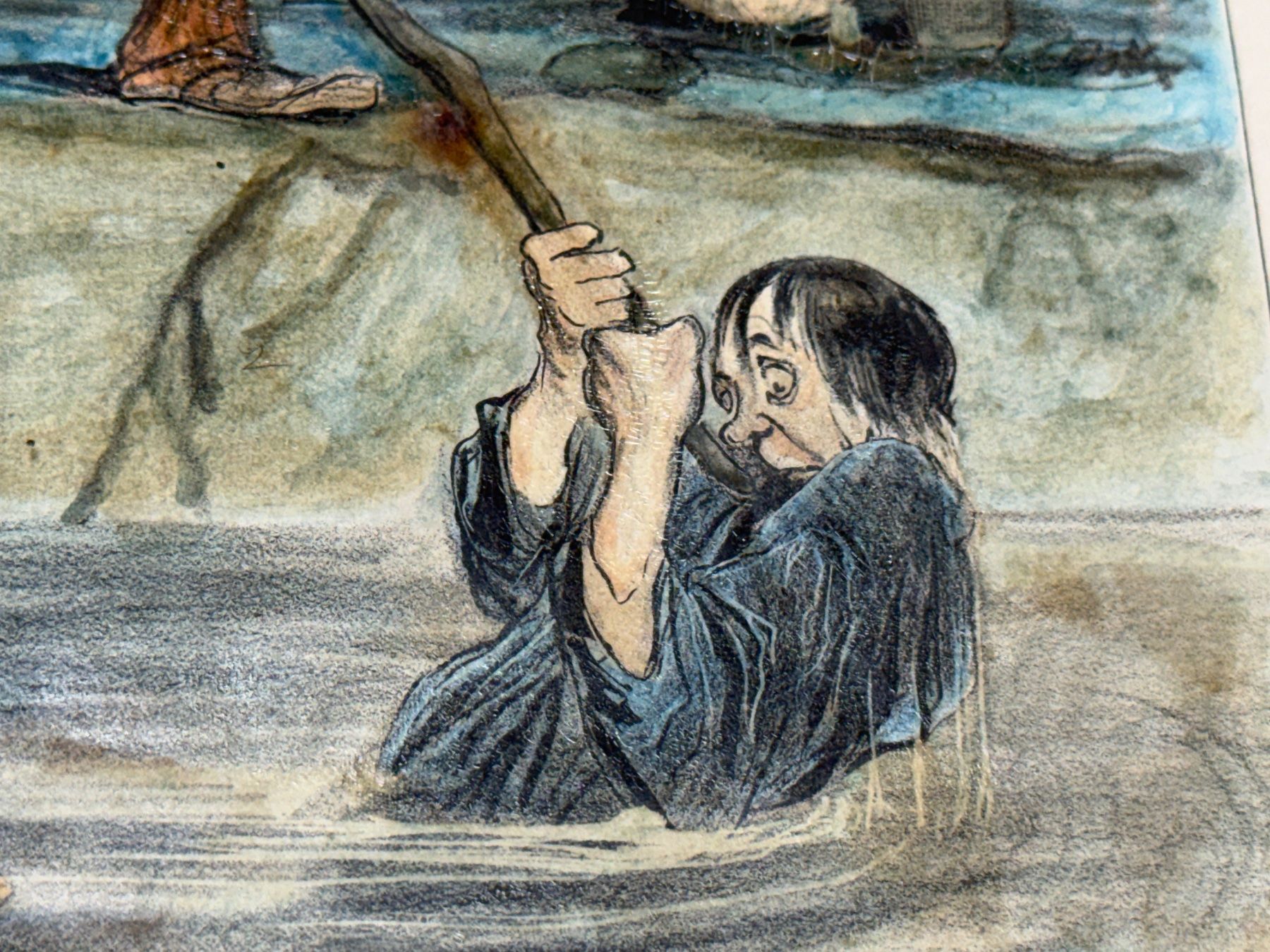 Grafica & Litografie: Original Honoré Daumier Farb-Lithographie – Usato da schaffhausen venduto da VintAntik_1980