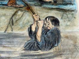 Original Honoré Daumier Farb-Lithographie