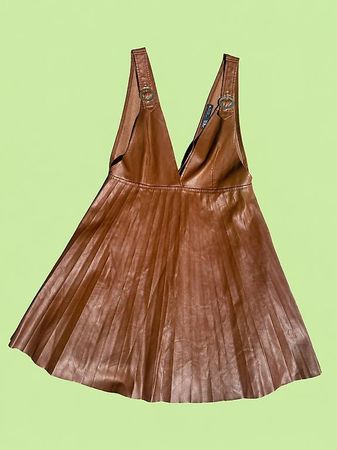 Brown Faux Leather - ZARA 