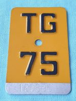 Velonummer TG 75