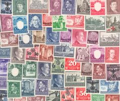 DR 50 verschiedene Briefmarken Generalgouvernement 1940-44**