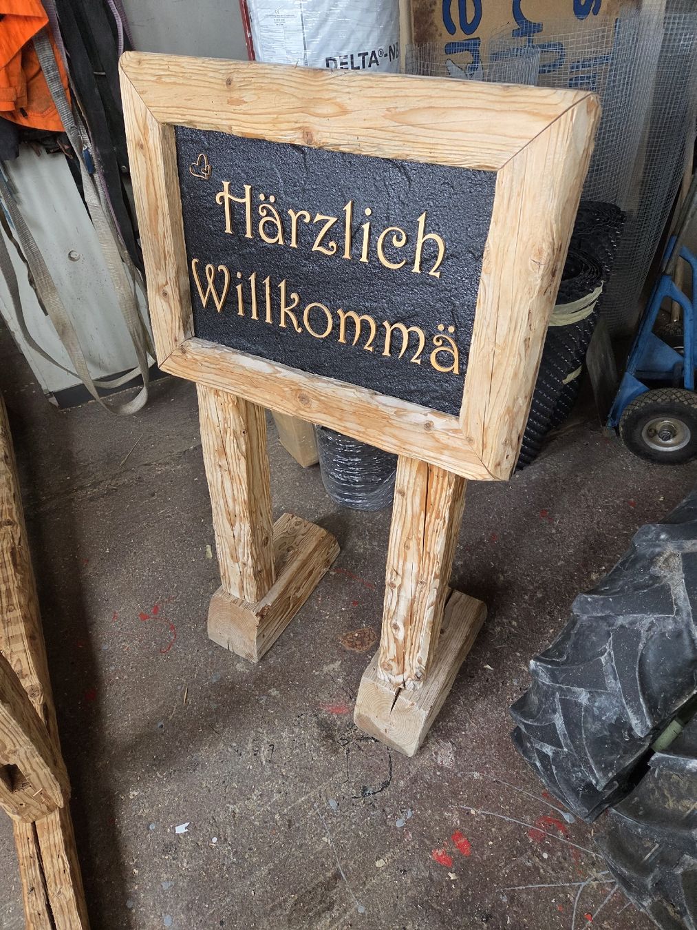 Tutte le decorazioni: Willkommen Tafel Hochzeit – Usato da Gross venduto da Subaru913