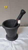 1 Stück Gusseisen Mörser mit Stössel