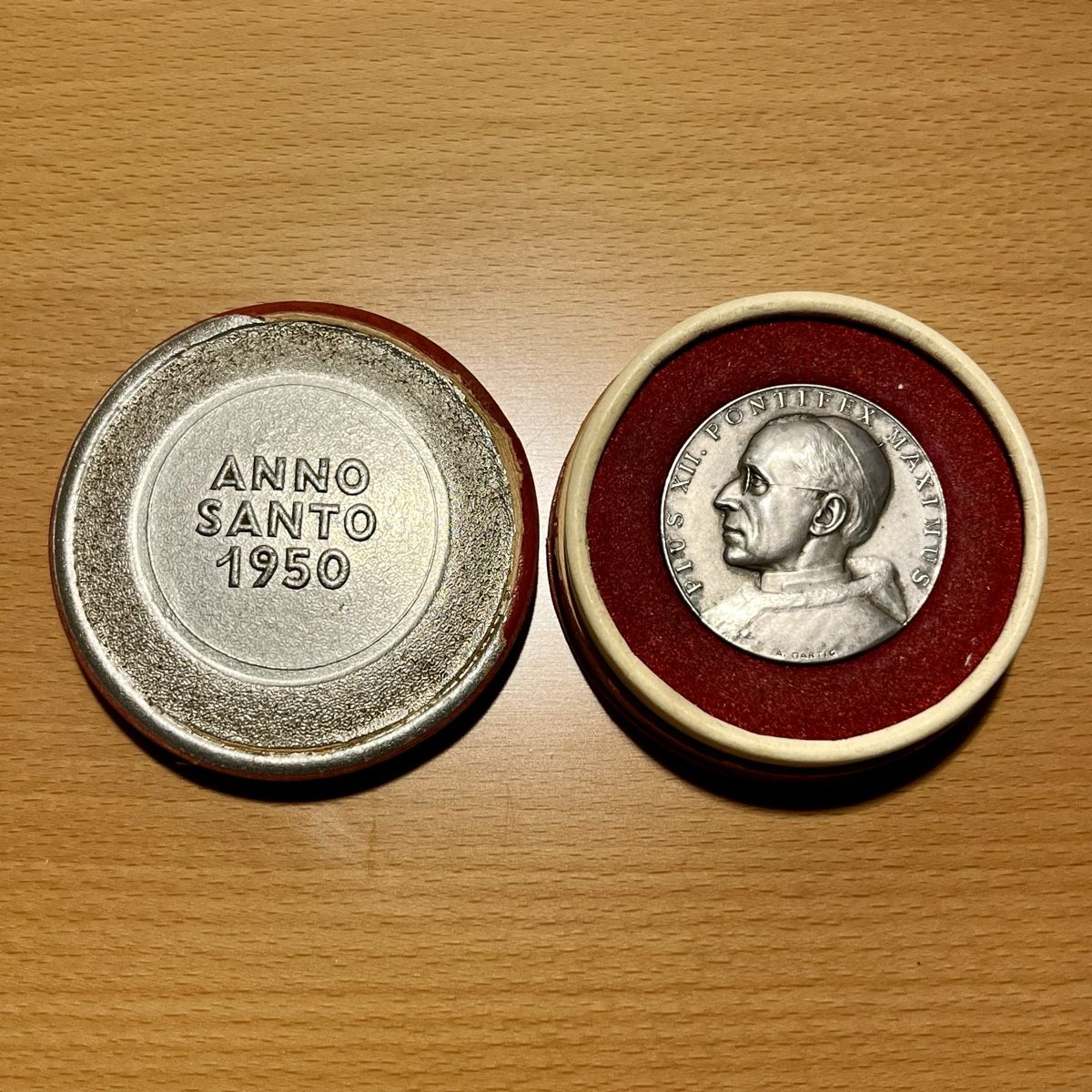 Medaglie: Médaille Pius XII Pontifex Maximus 1950 – Usato da Vuisternens-devant-Romont venduto da ribouldog