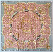 Superbe foulard HERMES-Paris "Mors et Gourmettes Remix“2014