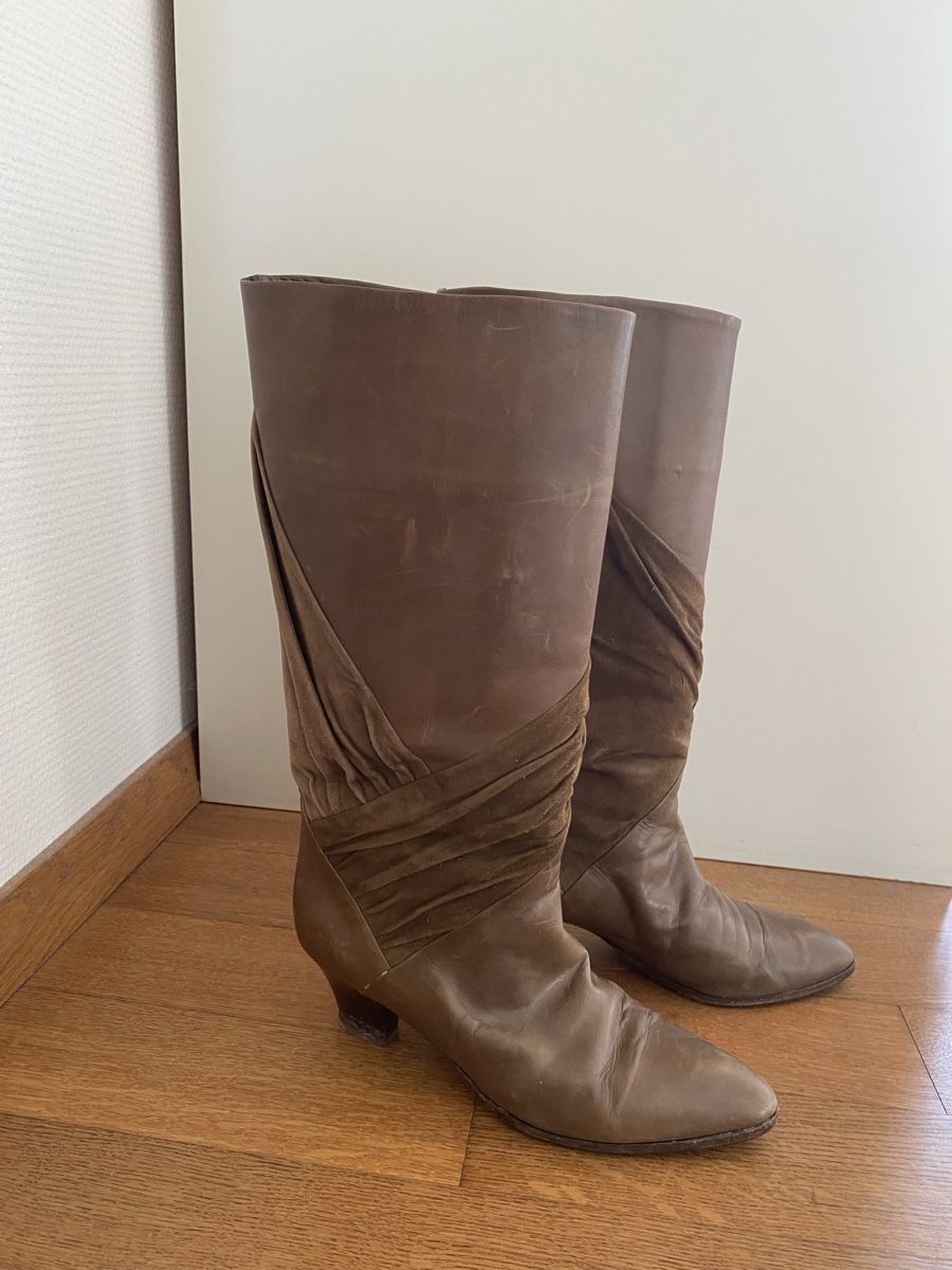 Chaussures femmes: Damenstiefel Leder/Wildleder – D'occasion à Buchs Ag par Cleaudia