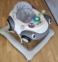 Fillikid Lauflernhilfe Auto grau – Gehfrei mit Spielbrett