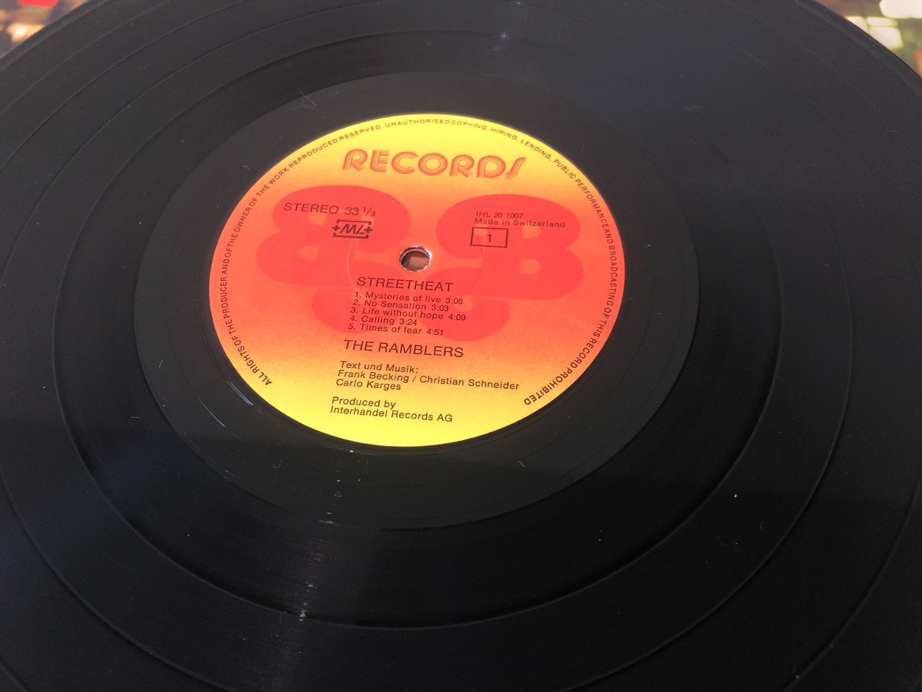 Dischi in vinile: The Ramblers - Streetheat LP – Usato da Schübelbach venduto da Klabauterli 2