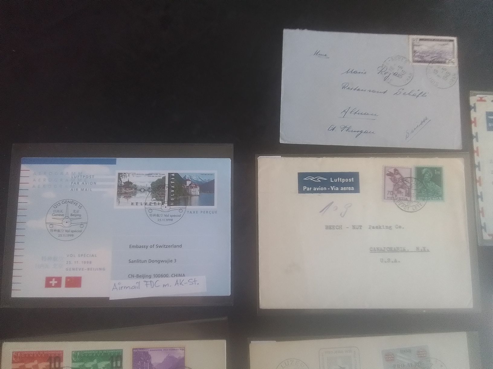 Tutti i francobolli: Lot Flugbelege ab 1.-  – Usato da Reichenburg venduto da Pipo-67 1