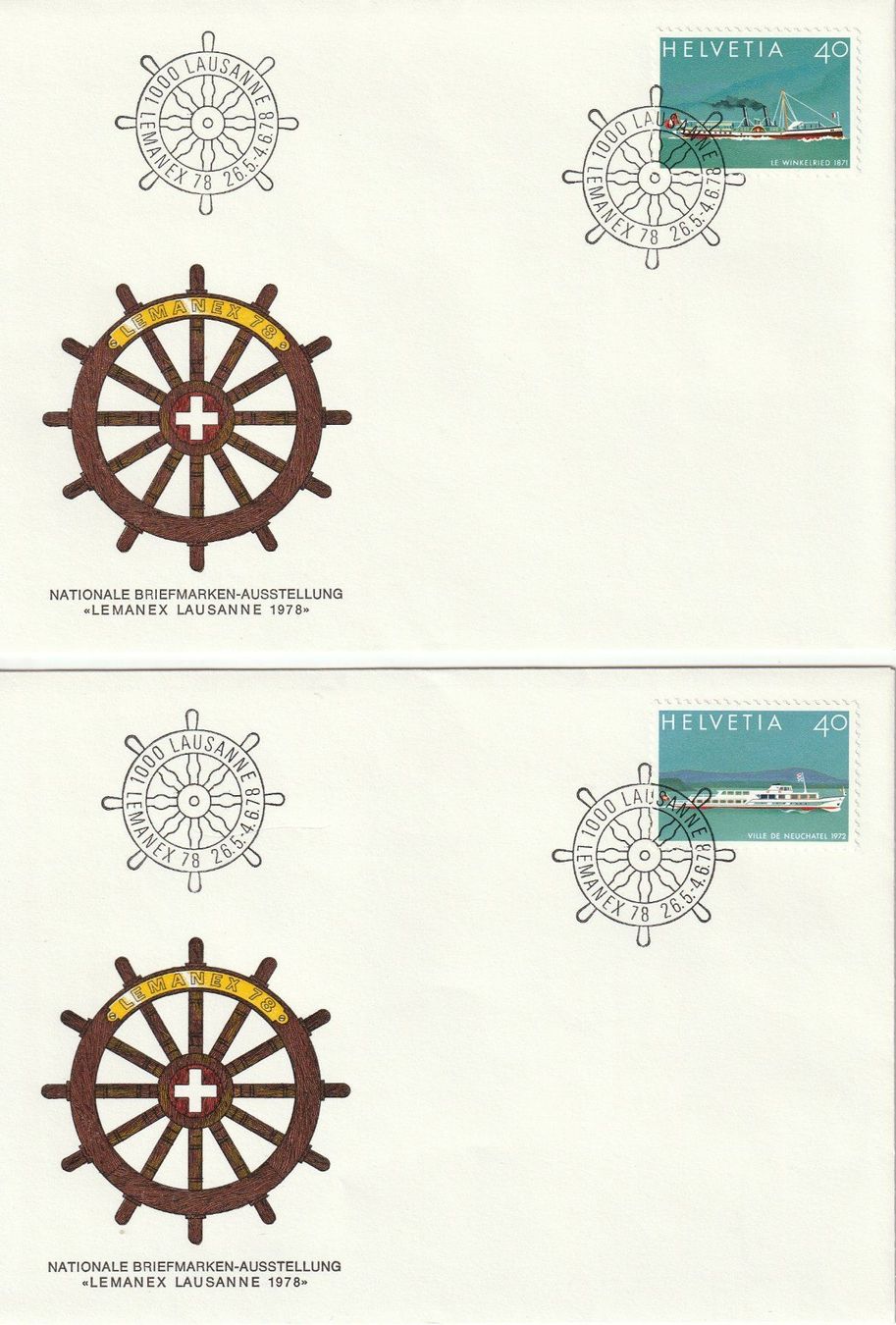 Tous les timbres: Lemanex Block 17 Belege,verschiedene Variationen. – D'occasion à uttwil par Koehlerfred 7