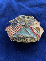 Vintage Gürtelschnalle California USA 1987 Rarität