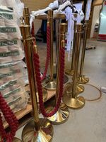 Personenleitsystem Gold mit roten Kordeln Set Gebraucht