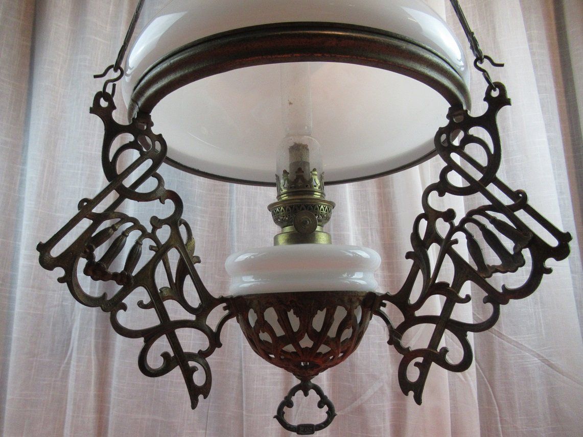 Lampadari & plafoniere: Deckenlampe Petroleum Jugendstil – Usato da Flums venduto da Flumsantik 2