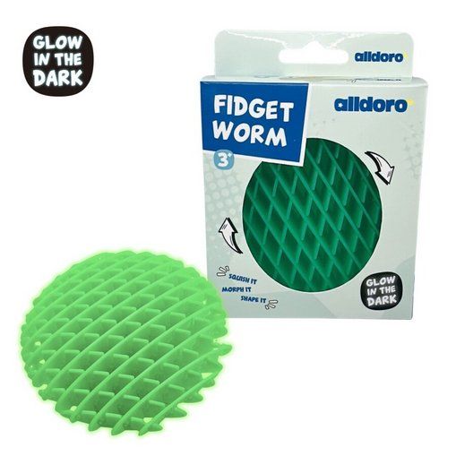 Giocattoli: Fidget Worm rosa – Nuovo e nell'imballaggio originale da Oensingen venduto da Liquidations-Shop
