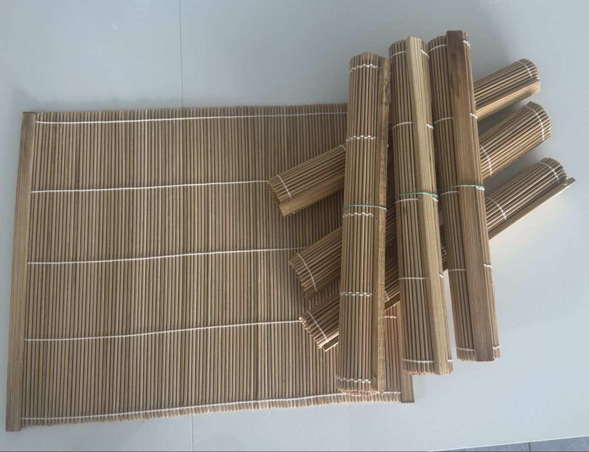 Set di tavolo e panche: Bambus-Tischset, 7 Stück, beige – Usato da Oberglatt ZH venduto da Tiger5Dragon