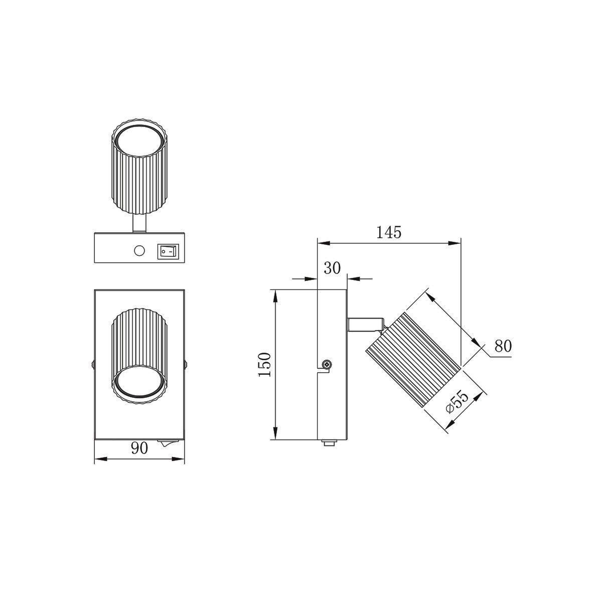 Lampade: Strahler, Schwarz, 15 cm Höhe – Nuovo (secondo la descrizione) da Kreuzlingen venduto da Smart-Light 8