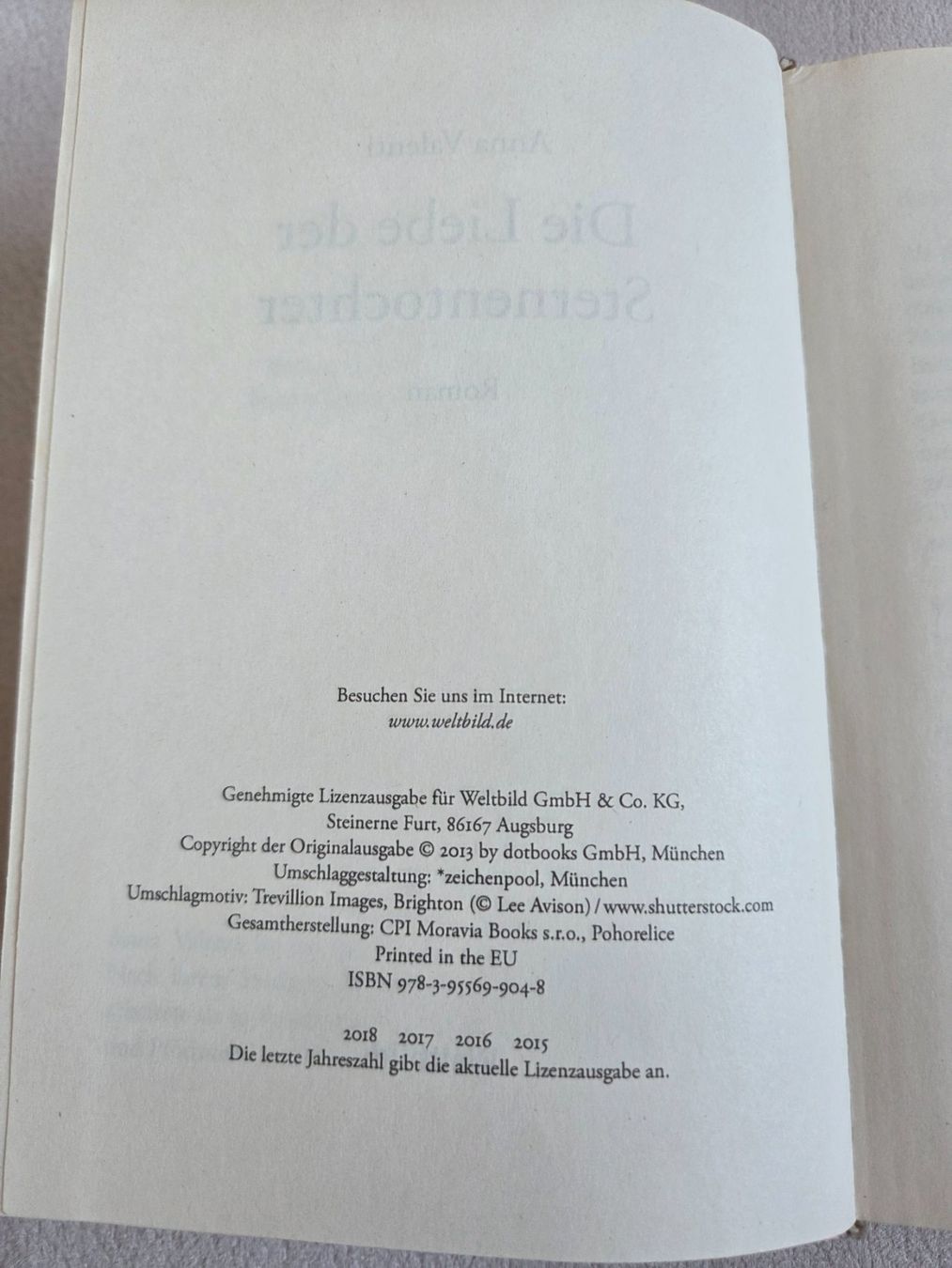 Libri: Anna Valenti - Die Liebe der Sternentochter – Usato da Bergdietikon venduto da Tanne_10 3