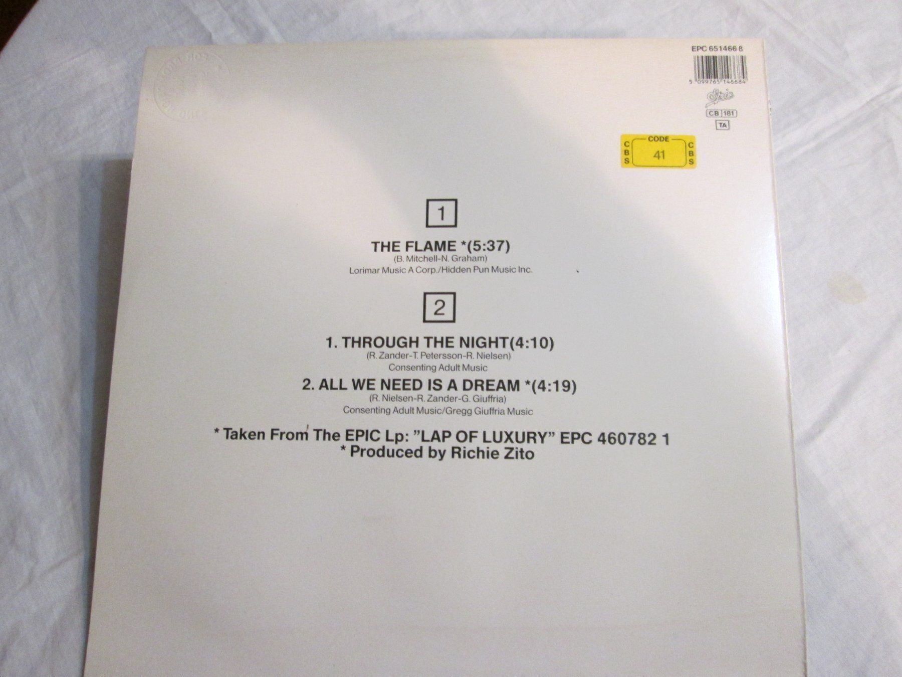 Dischi in vinile: Maxi Single 45t "The Flame" Cheap Trick 🔥 – Usato da la Chaux-de-Fonds venduto da Lampe 3